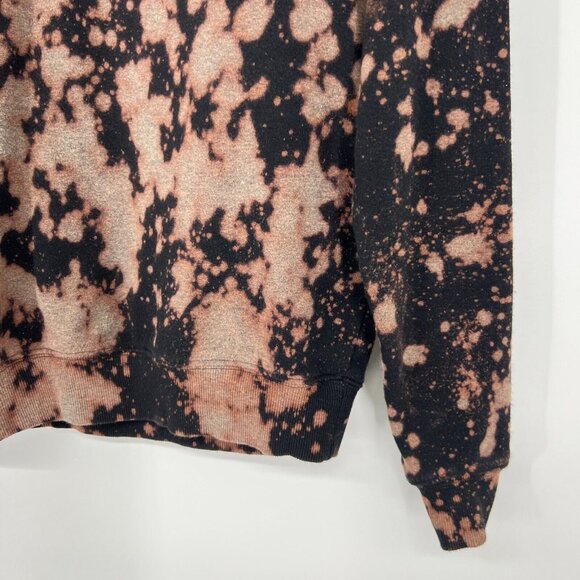 Friends TV Sweatshirt Black Bleached Crew Neck Pullover Long Sleeve - Picture 5 of 9